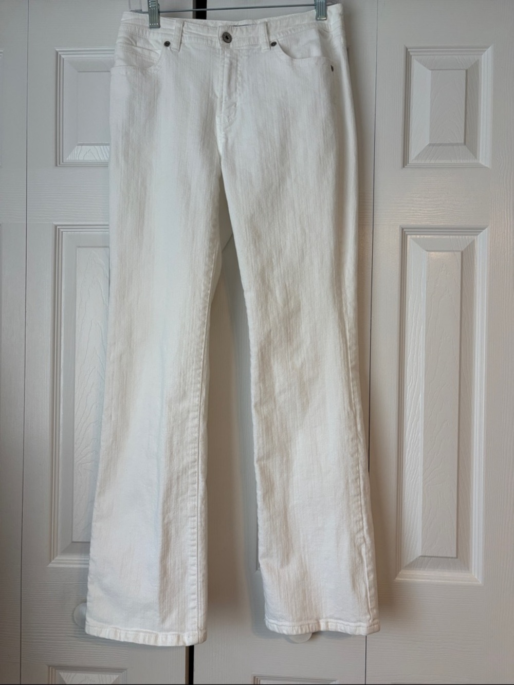 Chicos Platinum White Bootcut Jeans Chicos .5  (8) Regular